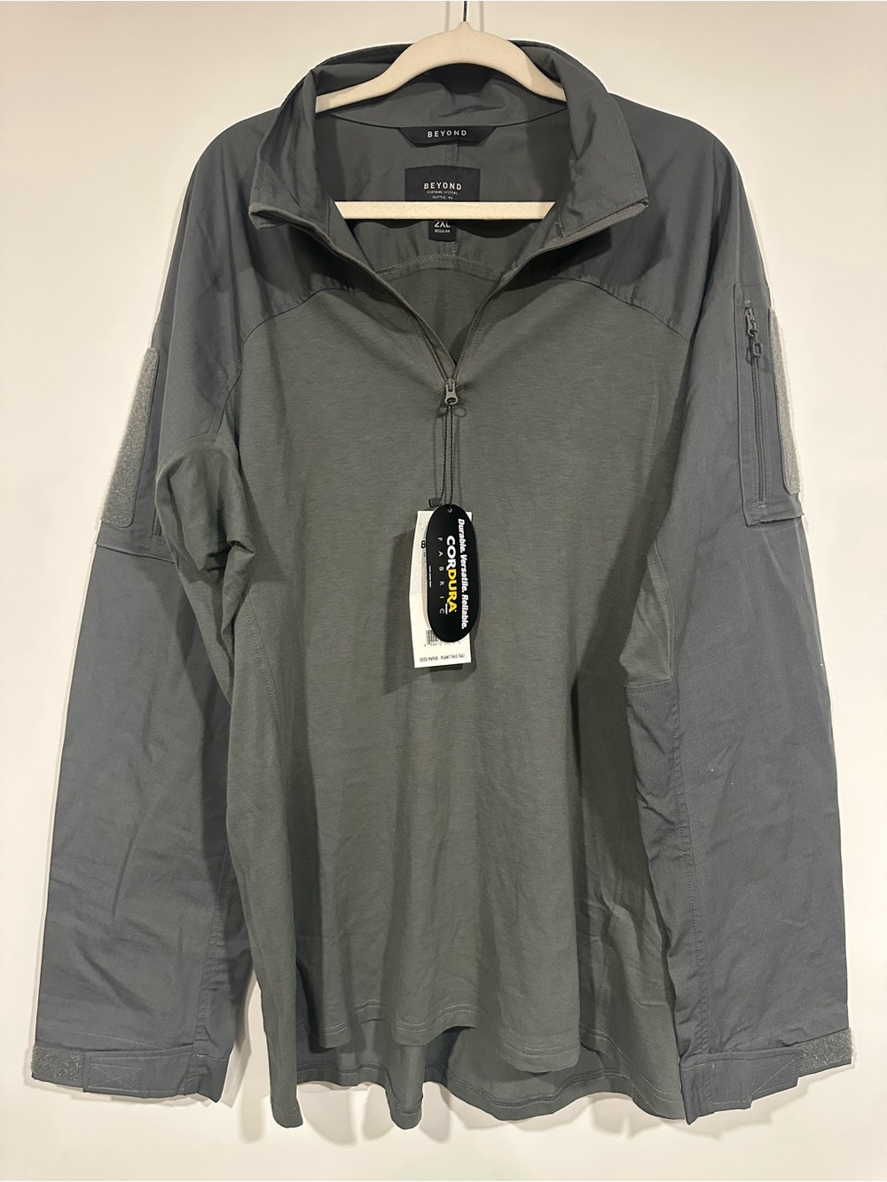 NWT Beyond Clothing A9T Mission Tactical Combat Shirt - Grey - Size 2XL